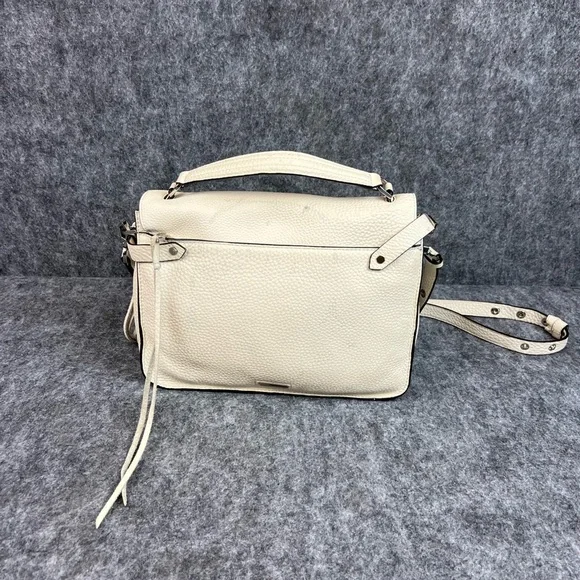 Rebecca Minkoff Cream Crossbody Bag with Silver Details - Picture 2 of 13